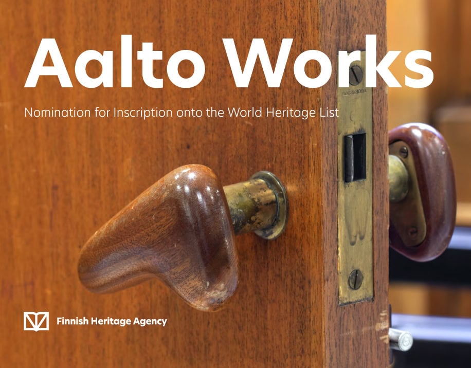 Aalto Works -hakemuksen kansikuva Unescon maailmanperintökohteeksi.