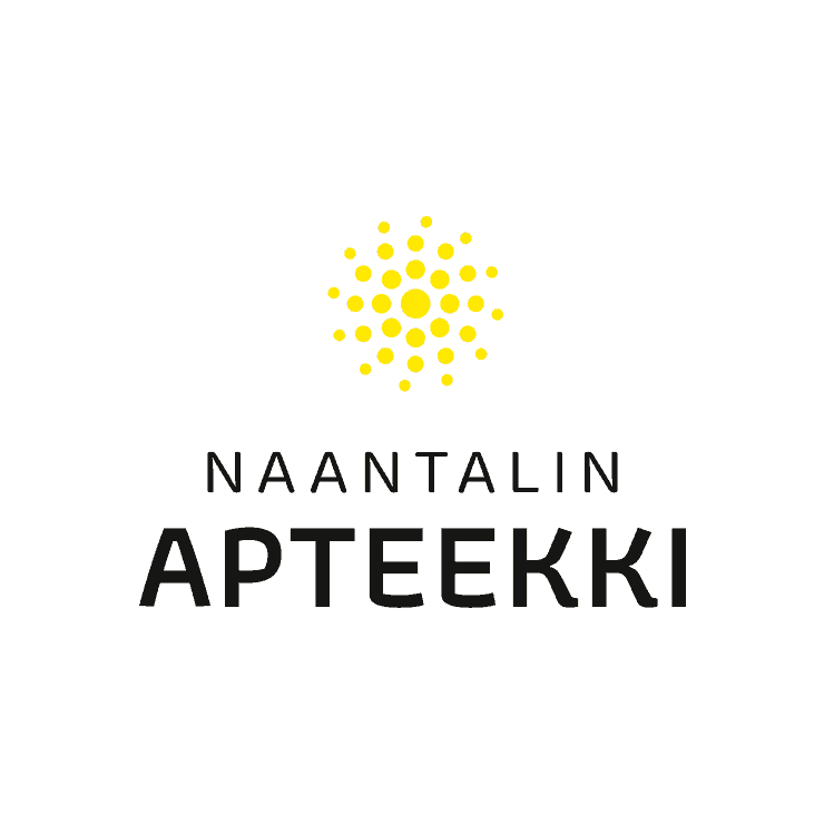 Naantalin apteekin logo, suunnitellut | Bränditoimisto Hurraa.